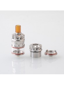 Rook Style RPGA Mesh / Cotton Deck RDTA Atomizer - Silver, 3ml, BF Pin, 22mm Diameter