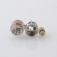 Rook Style RPGA Mesh / Cotton Deck RDTA Atomizer - Silver, 3ml, BF Pin, 22mm Diameter