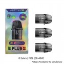 [Ships from Bonded Warehouse] Authentic Lost Vape E-Plus V2 Pod Cartridge for Thelema Elite 40 / Elite Art 40 - 0.3ohm (3 PCS)