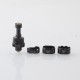 KILLAB Style RBA Bridge for SXK BB / Billet Box Mod Kit / Boro w/ 4 PCS Rings - Black, Air Pin 1.2 / 2.0 / 2.5 / 3.0 / 3.5mm