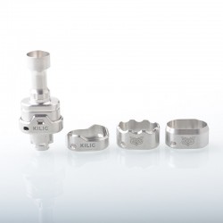 KILLAB Style RBA Bridge for SXK BB / Billet Box Mod Kit / Boro w/ 4 PCS Rings - Titanium, Air Pin 1.2 / 2.0 / 2.5 / 3.0 / 3.5mm