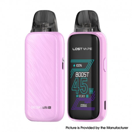 [Ships from Bonded Warehouse] AuthenticLost Vape Thelema Aura 45 45W Pod Kit - Ripple Pink, 1600mAh, 3ml, 0.3ohm / 0.6ohm