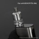 YFTK Combi Tank Tube for Bishop RTA 2ml / 4ml / MOKA / BAYA / KUMA / Flash e-Vapor V4.5S+ Style RTA - Silver, 4.0ml