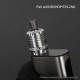 YFTK Combi Tank Tube for Bishop RTA 2ml / 4ml / MOKA / BAYA / KUMA / Flash e-Vapor V4.5S+ Style RTA - Silver, 4.0ml