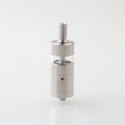 JIAN Flash RTA Atomizer with 13 Air Pins Full Kit - Silver, 316SS + Glass + PC, 4.5ml / 6ml, 22mm Diameter