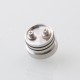 JIAN Flash RTA Atomizer with 13 Air Pins Full Kit - Silver, 316SS + Glass + PC, 4.5ml / 6ml, 22mm Diameter