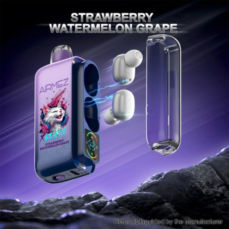 [Ships from AU Warehouse] Authentic AiRMEZ Xbeats 40K Disposable Vape Kit - Strawberry Watermelon Grape, 20ml, 1000mAh, 20mg