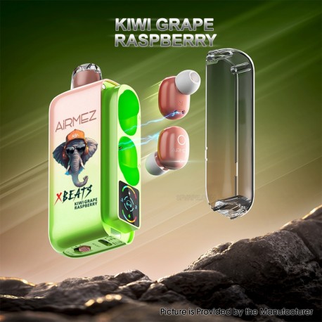 [Ships from AU Warehouse] Authentic AiRMEZ Xbeats 40K Disposable Vape Kit - Kiwi Grape Raspberry, 20ml, 1000mAh, 20mg