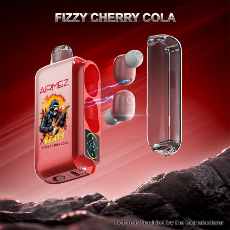 [Ships from AU Warehouse] Authentic AiRMEZ Xbeats 40K Disposable Vape Kit - Fizzy Cherry Cola, 20ml, 1000mAh, 20mg