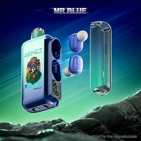 [Ships from AU Warehouse] Authentic AiRMEZ Xbeats 40K Disposable Vape Kit - Mr Blue, 20ml, 1000mAh, 20mg