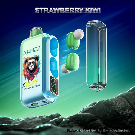 [Ships from AU Warehouse] Authentic AiRMEZ Xbeats 40K Disposable Vape Kit - Strawberry Kiwi, 20ml, 1000mAh, 20mg