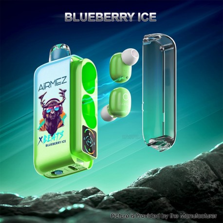 [Ships from AU Warehouse] Authentic AiRMEZ Xbeats 40K Disposable Vape Kit - Blueberry Ice, 20ml, 1000mAh, 20mg