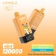 [Ships from EU-1 Warehouse] Authentic AiRMEZ Fox 4in1 120K Disposable Vape Kit - Mango Peach +Tropical Fruit, 650mAh, 60ml, 50mg