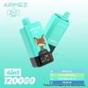 [Ships from EU-1 Warehouse] Authentic AiRMEZ Fox 4in1 120K Disposable Vape Kit - Peach Ice + Pink Lemonade, 650mAh, 60ml, 50mg