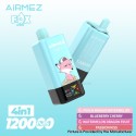 [Ships from EU-1 Warehouse] Authentic AiRMEZ Fox 4in1 120K Disposable Vape Kit - Peach Mango Watermelon, 650mAh, 60ml, 50mg