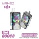 [Ships from EU-1 Warehouse] Authentic AiRMEZ FOX 2 IN 1 80K Disposable Vape Kit - Strawberry Kiwi + Strawberry Ice, 650mAh, 30ml