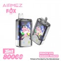 [Ships from EU-1 Warehouse] Authentic AiRMEZ FOX 2 IN 1 80K Disposable Vape Kit - Peach Ice + Mango Peach, 650mAh, 30ml