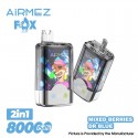 [Ships from EU-1 Warehouse] Authentic AiRMEZ FOX 2 IN 1 80K Disposable Vape Kit - Mixed Berries + Dr Blue, 650mAh, 30ml