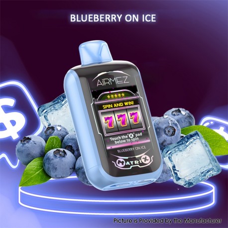 [Ships from EU-1 Warehouse] Authentic AiRMEZ Matrix Pro 30K Disposable Vape Kit - Blueberry On Ice, 800mAh, 22ml, 50mg