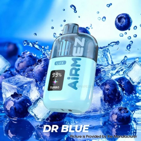 [Ships from EU-1 Warehouse] Authentic AiRMEZ lux 60k Disposable Vape Kit - Dr Blue, 650mAh, 30ml, 20mg