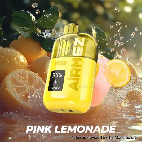 [Ships from EU-1 Warehouse] Authentic AiRMEZ lux 60k Disposable Vape Kit - Pink Lemonade, 650mAh, 30ml, 20mg