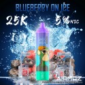 [Ships from EU-1 Warehouse] Authentic AiRMEZ Tornado 25k Disposable Vape Kit - Blueberry On Ice, 650mAh, 25ml, 50mg
