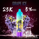 [Ships from EU-1 Warehouse] Authentic AiRMEZ Tornado 25k Disposable Vape Kit - Grape Ice, 650mAh, 25ml, 50mg