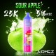 [Ships from EU-1 Warehouse] Authentic AiRMEZ Tornado 25k Disposable Vape Kit - Sour Apple, 650mAh, 25ml, 50mg
