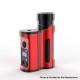 Authentic MECHVAPE x EVOLV Paramour DNA80C 80W SBS Box Mod - Red Black, VW 1~80W, 1 x 18650 / 21700, Evolv DNA80C Chip