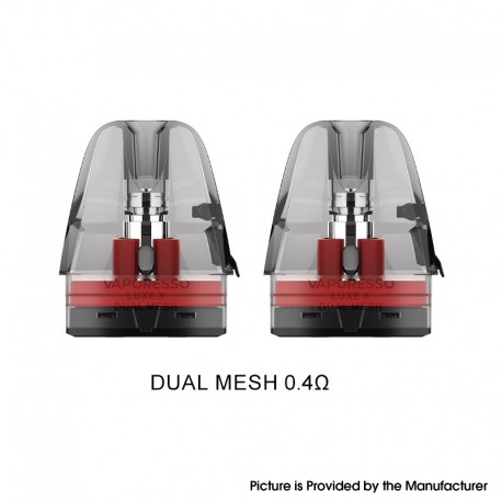 [Ships from Bonded Warehouse] Authentic Vaporesso Corex 2.0 LUXE Series Pod Cartridge for LUXE X - Dual Mesh 0.4ohm, 5ml (2 PCS)