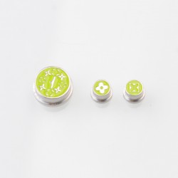 Rekavape Replacement Button Set for BMM.38 Aio Style Mod - Green, Monarchy Stars Pattern (3 PCS)