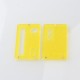 Rekavape Monarchy Style Replacement Front + Back Cover Panel Plate for dotMod dotAIO V2 Pod - Yellow, Acrylic (2 PCS)