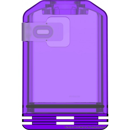 Authentic Veepon Tita X2 Boro Tank for BB / Billet / Boro Mod - Damascus + Purple, Stainless Steel + PCTG