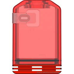 Authentic Veepon Tita X2 Boro Tank for BB / Billet / Boro Mod - Damascus + Red, Stainless Steel + PCTG