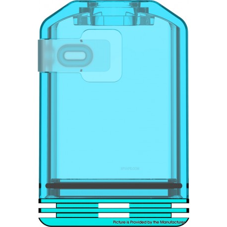 Authentic Veepon Tita X2 Boro Tank for BB / Billet / Boro Mod - Damascus + Blue, Stainless Steel + PCTG