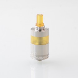 Four One Five 415 RTA Virtuous Style Atomizer - Silver, 3.3ml, Air Pin 2 x 0.8mm, 1 x 1mm, 1 x 1.4mm, 3 x 0.8mm, 22mm Dia