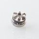 Four One Five 415 RTA Virtuous Style Atomizer - Silver, 3.3ml, Air Pin 2 x 0.8mm, 1 x 1mm, 1 x 1.4mm, 3 x 0.8mm, 22mm Dia
