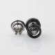 Skyline-R Style RTA Final Edition Rebuildable Tank Atomizer - Black, 3.2ml, 5 PCS Air Pins 0.8, 1.0, 1.2, 1.5, 2.0mm, 22mm