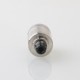Skyline-R Style RTA Final Edition Rebuildable Tank Atomizer - Silver, 3.2ml, 5 PCS Air Pins 0.8, 1.0, 1.2, 1.5, 2.0mm, 22mm