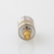 YFTK Four One Five 415 RTA Virtuous Style Atomizer - Silver, 3.3ml, Air Pin 2 x 0.8mm, 1 x 1mm, 1 x 1.4mm, 3 x 0.8mm, 22mm Dia