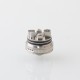 YFTK Four One Five 415 RTA Virtuous Style Atomizer - Silver, 3.3ml, Air Pin 2 x 0.8mm, 1 x 1mm, 1 x 1.4mm, 3 x 0.8mm, 22mm Dia