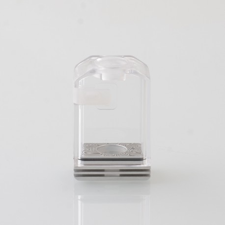 Authentic Veepon Tita X2 Boro Tank for BB / Billet / Boro Mod - Damascus + Translucent, Stainless Steel + PCTG