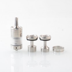 Rekavape Diplomat V1.5 Style MTL RTA Atomizer - Silver, 316SS + PC / PEI, 6.2ml, 3 PCS Air Pins:1.2, 1.5, 1.8mm, 23mm