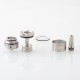 Rekavape Diplomat V1.5 Style MTL RTA Atomizer - Silver, 316SS + PC / PEI, 6.2ml, 3 PCS Air Pins:1.2, 1.5, 1.8mm, 23mm