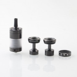 Rekavape Diplomat V1.5 Style MTL RTA Atomizer - Black, 316SS + PC / PEI, 6.2ml, 3 PCS Air Pins:1.2, 1.5, 1.8mm, 23mm