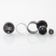 Rekavape Diplomat V1.5 Style MTL RTA Atomizer - Black, 316SS + PC / PEI, 6.2ml, 3 PCS Air Pins:1.2, 1.5, 1.8mm, 23mm