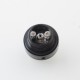 Rekavape Diplomat V1.5 Style MTL RTA Atomizer - Black, 316SS + PC / PEI, 6.2ml, 3 PCS Air Pins:1.2, 1.5, 1.8mm, 23mm