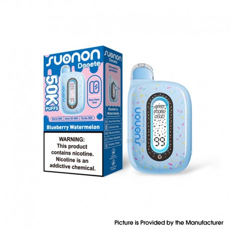 [Ships from Bonded Warehouse] Authentic SUONON Donete 50K Disposable Vape Kit - Blueberry Watermelon 50mg, 900mAh, 20ml