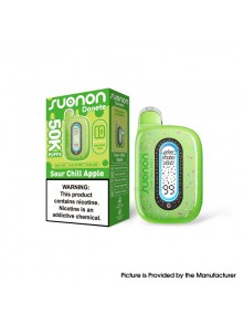 [Ships from Bonded Warehouse] Authentic SUONON Donete 50K Disposable Vape Kit - Sour Chill Apple 50mg, 900mAh, 20ml, 50K Puffs