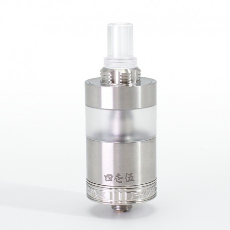SXK Four One Five 415 RTA Virtuous Style Atomizer - Silver, 3.3ml, Air Pin 2 x 0.8mm, 1 x 1mm, 1 x 1.4mm, 3 x 0.8mm, 22mm Dia